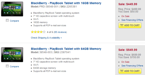 blackberry playbook sale