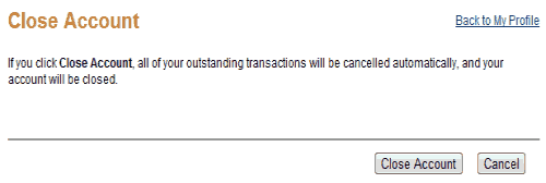 Close Paypal Final Confirmation