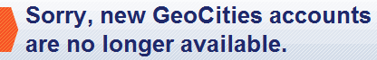 geocities closes geocities closes