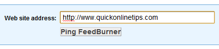 ping feedburner