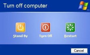 computer shut down options