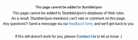 Stumbleupon banned site Sty