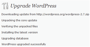 wordpress upgraded