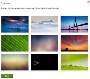 yahoo email themes