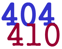 410 404 error