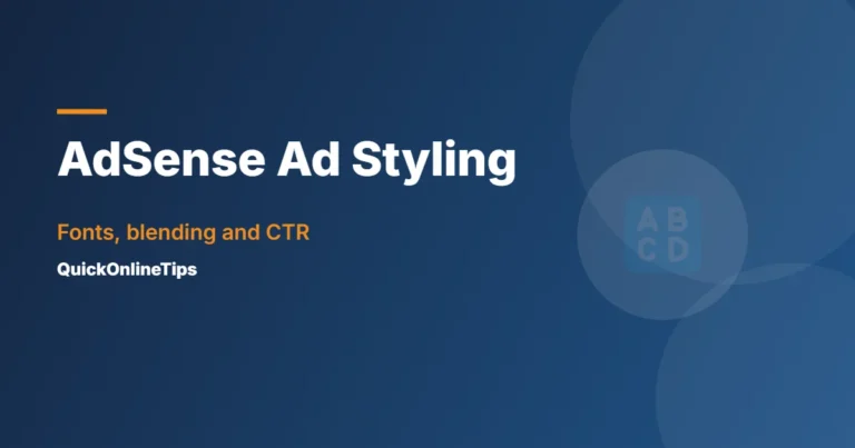 AdSense ad styling