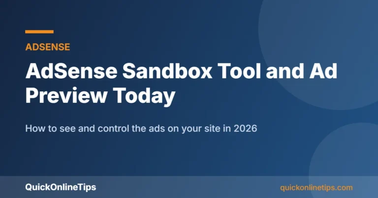 AdSense sandbox tool and ad preview options today