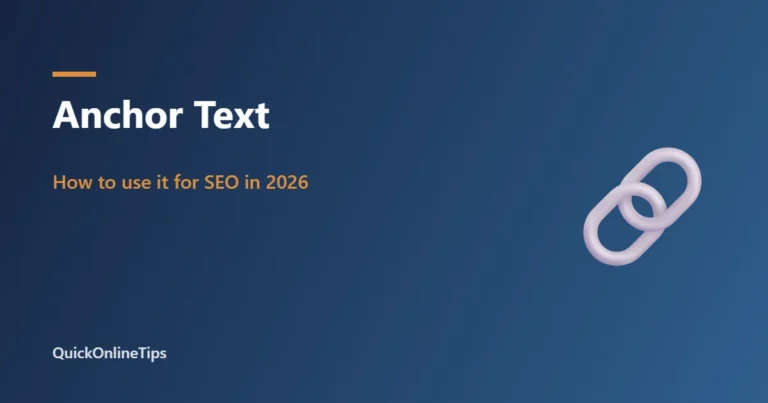 Anchor text for SEO