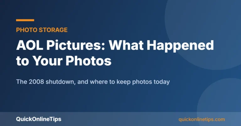AOL Pictures shutdown and photo storage alternatives