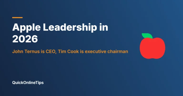 Apple leadership in 2026