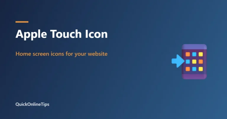 Apple touch icon for websites