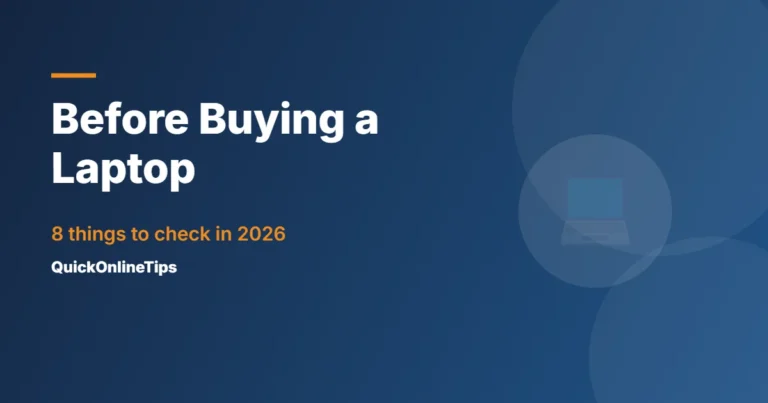 Things to consider before buying a laptop
