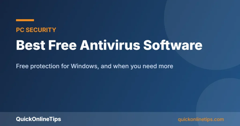 Best free antivirus software