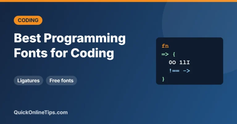 Best programming fonts for coding