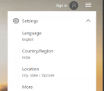 Bing Settings