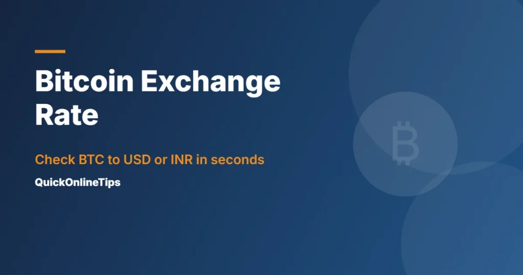 Bitcoin exchange rate