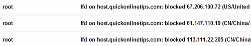 block logins