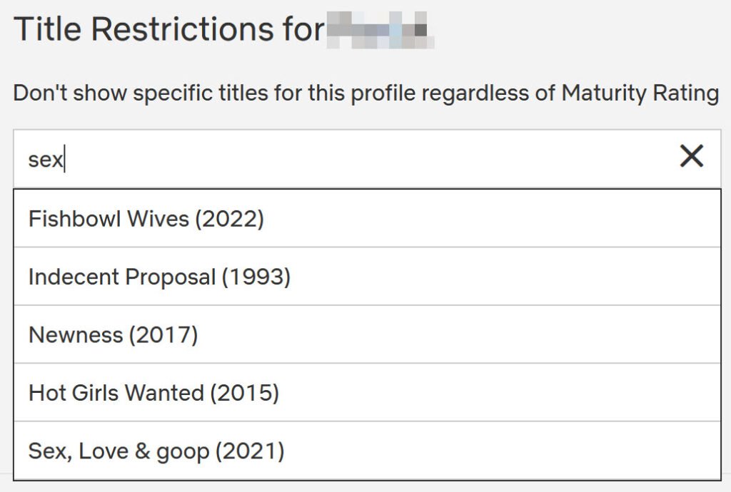 block netflix adult series