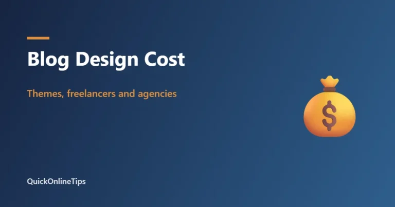 How much does a blog design cost
