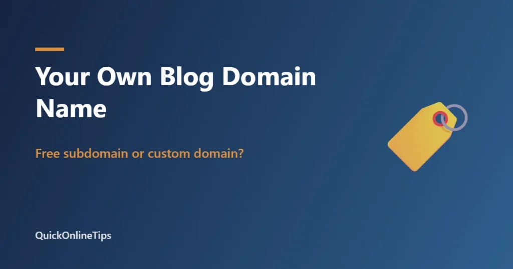 Does your blog need its own domain name
