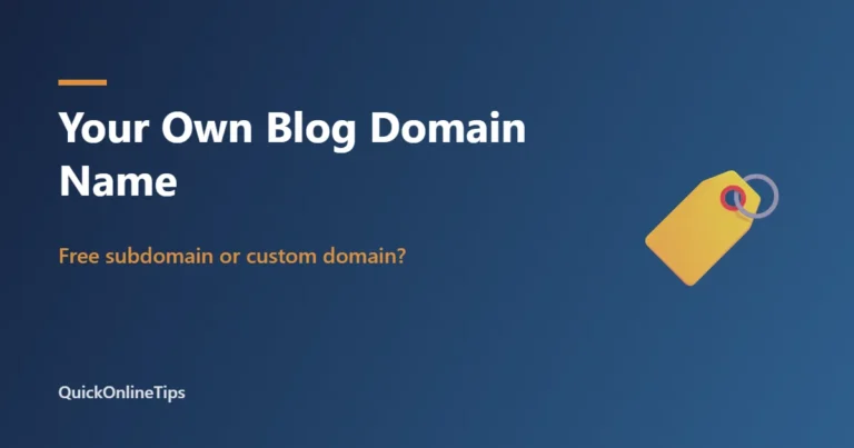 Does your blog need its own domain name