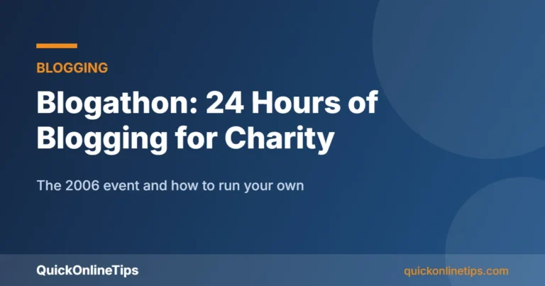 Blogathon 24 hour blogging guide card
