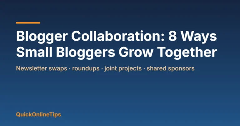 Blogger collaboration ideas for small bloggers