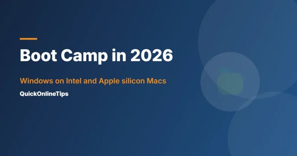 Boot Camp Windows on Mac