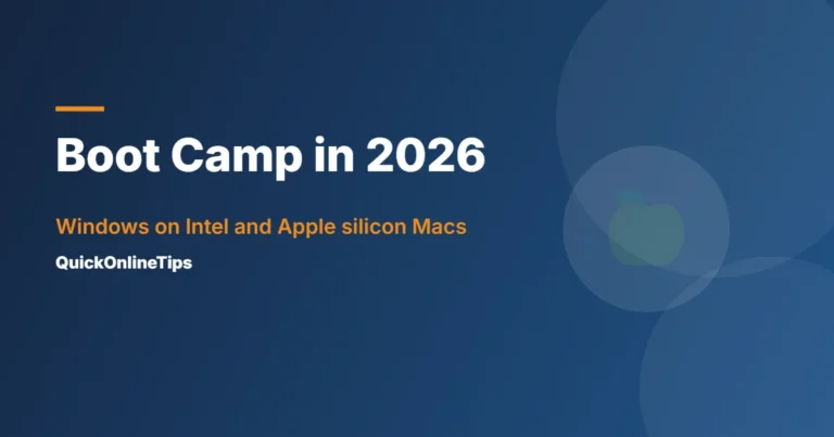 Boot Camp Windows on Mac
