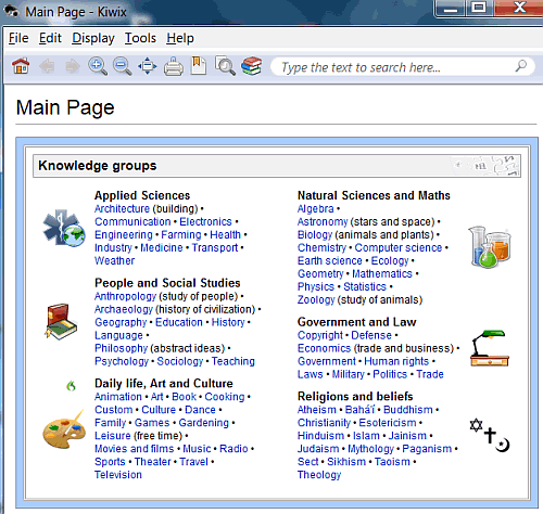browse Wikipedia