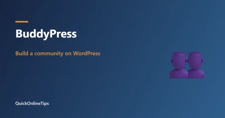 BuddyPress social network on WordPress