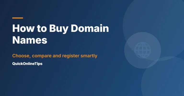 How to buy domain names
