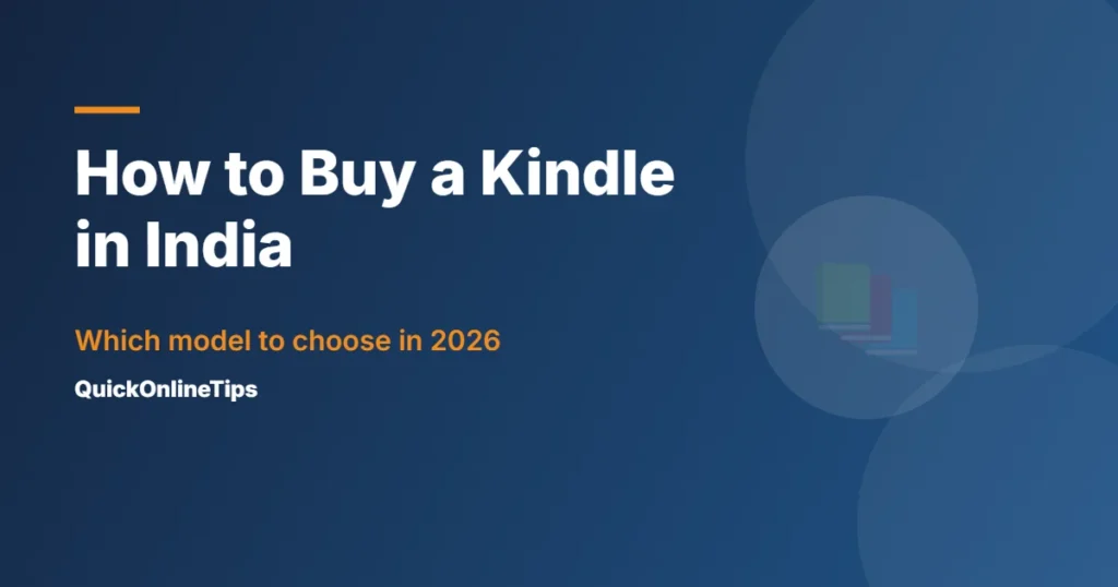 How to buy a Kindle in India