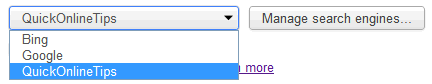 change search engine