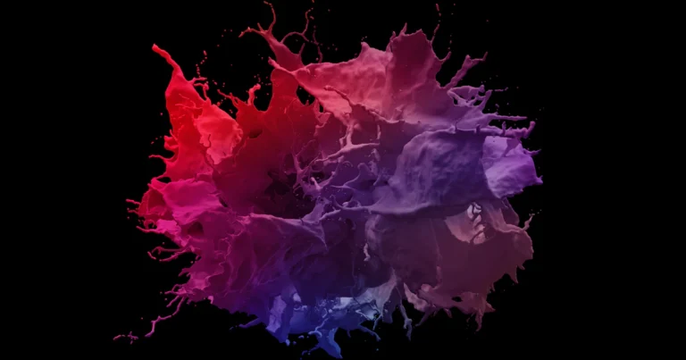 ChatGPT image generator: colourful liquid paint splash