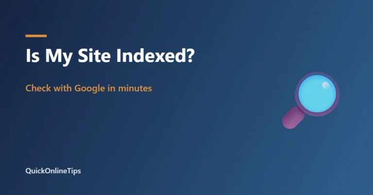 Check if Google indexed your site