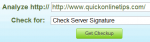 check server signature
