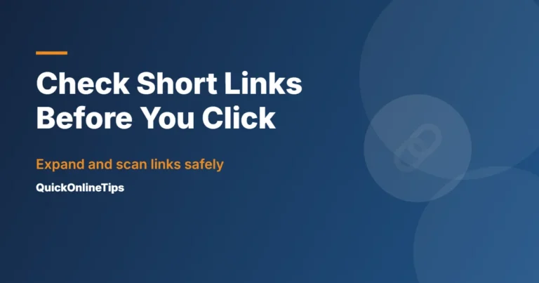 How to check short links before clicking
