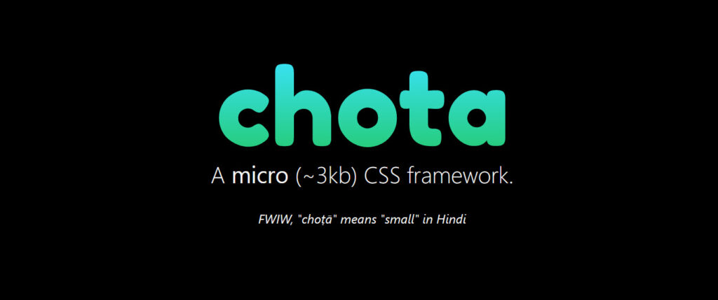 chota css framework