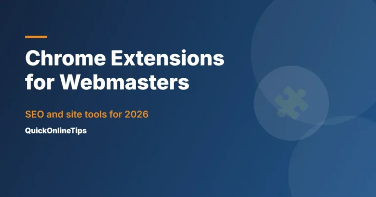Best Chrome extensions for webmasters