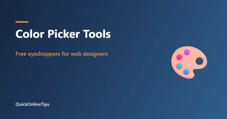 Free color picker tools