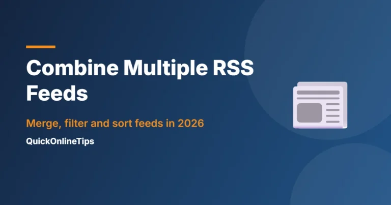 Combine multiple RSS feeds into one