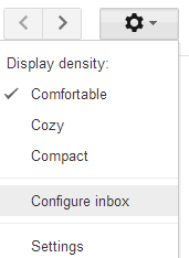 configure gmail inbox