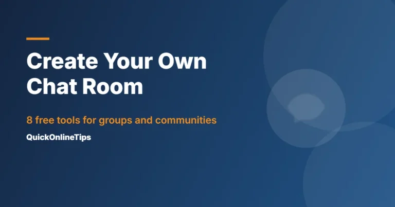 Free ways to create your own chat room
