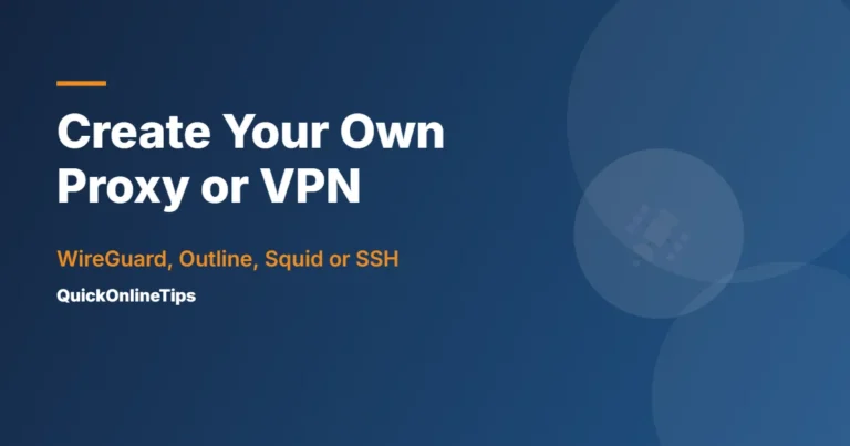 How to create your own proxy server