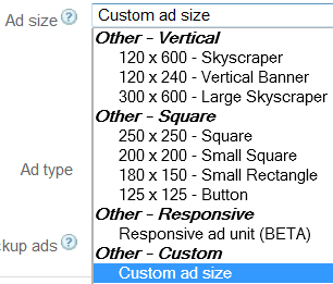 custom adsense ads