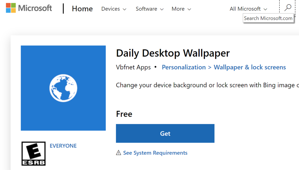 daily desktop wallpaper app