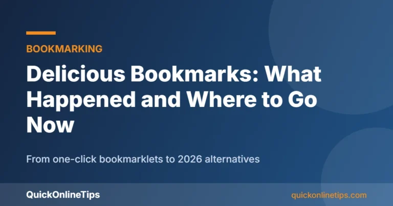 Delicious bookmarks history and alternatives