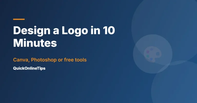 Design a logo in 10 minutes