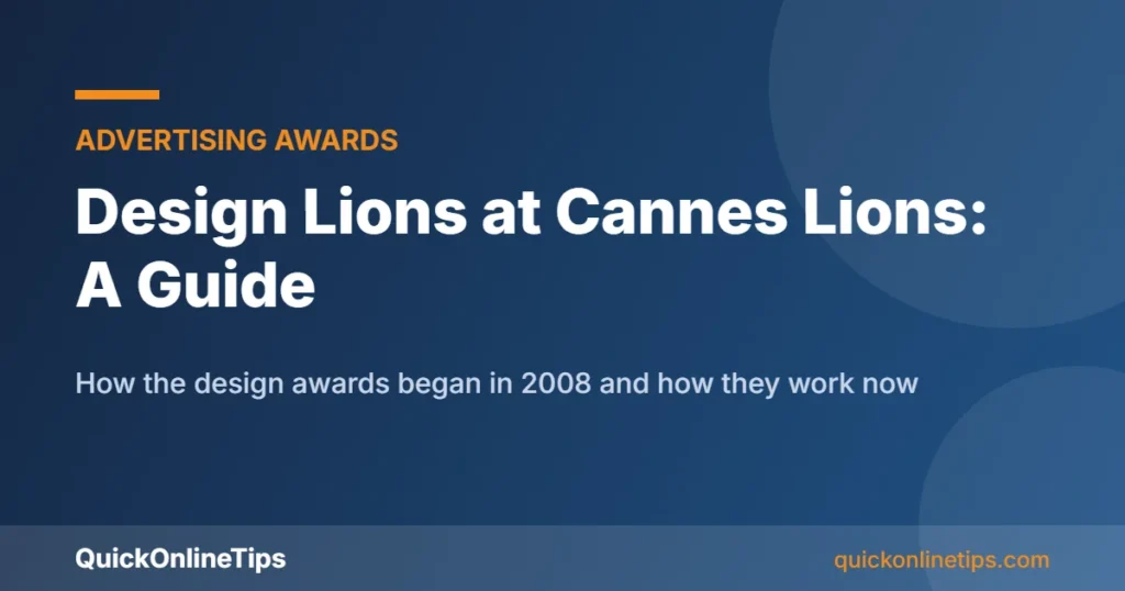 Design Lions at the Cannes Lions festival guide